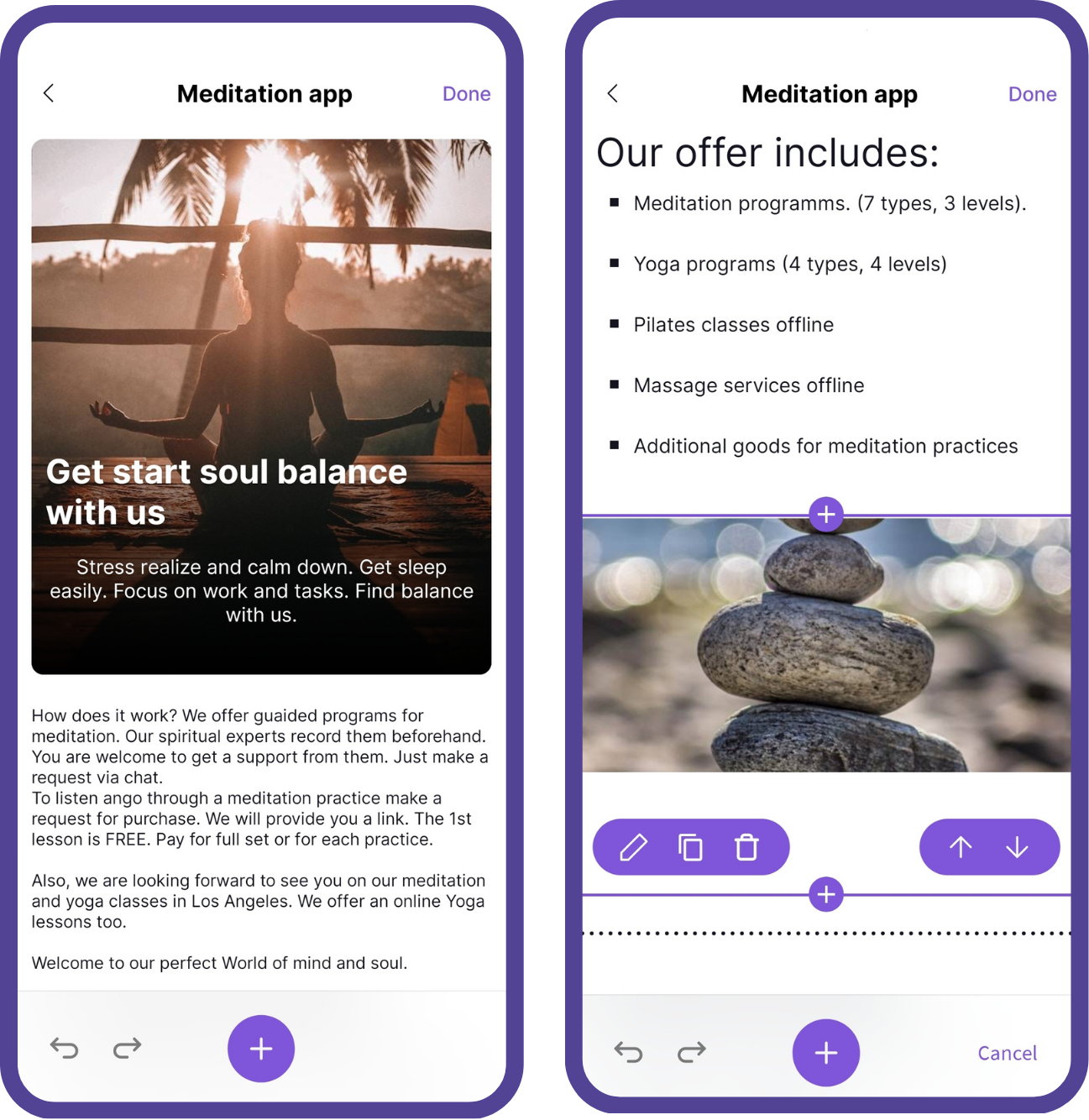 create a meditation app